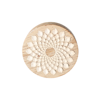 Uchwyt z drzewa mango Kremowa Mandala